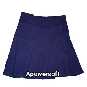 Athleta Blue Faux Wrap Mini Skirt – Size Small